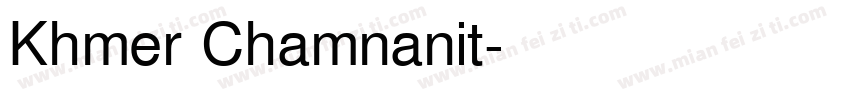Khmer Chamnanit字体转换